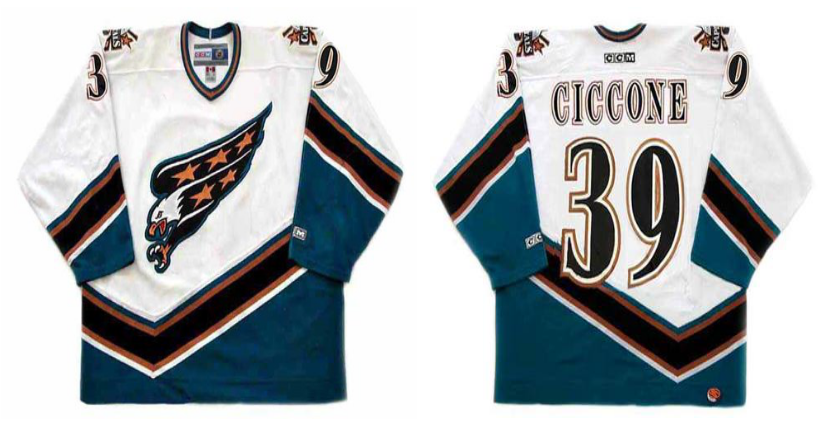 2019 Men Washington Capitals 39 Ciccone white CCM NHL jerseys